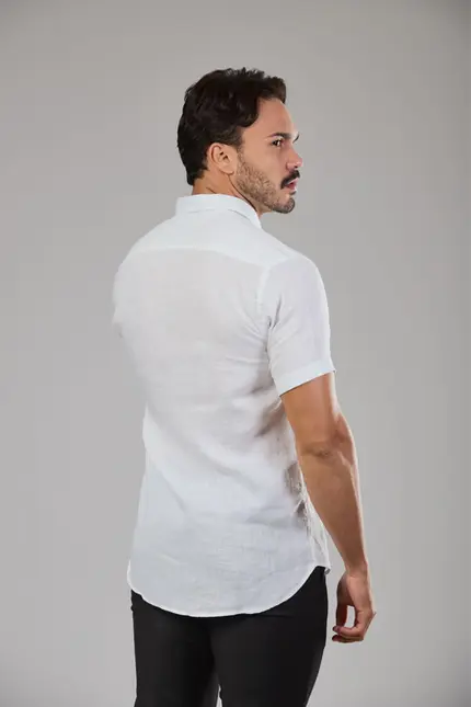 Camisa de Linho Flandres Mns Mc