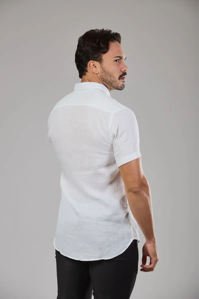 Camisa de Linho Flandres Mns Mc