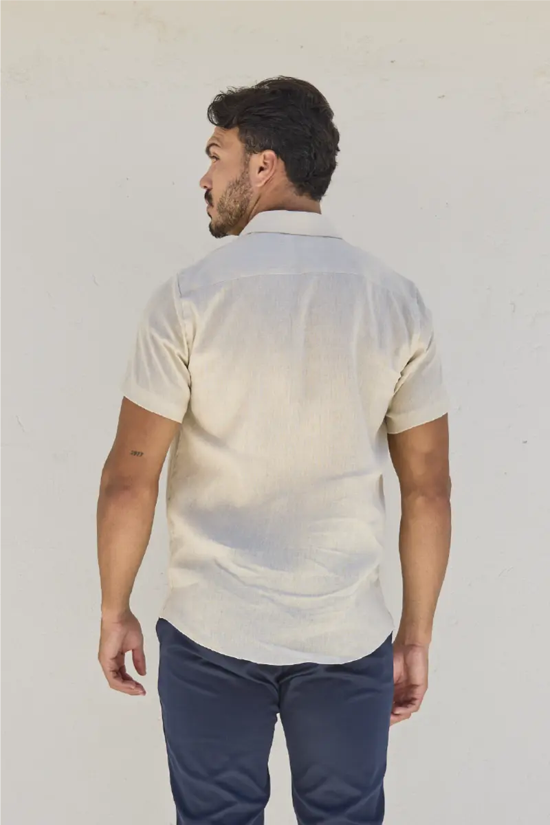 Camisa de Linho Flandres Mns Mc
