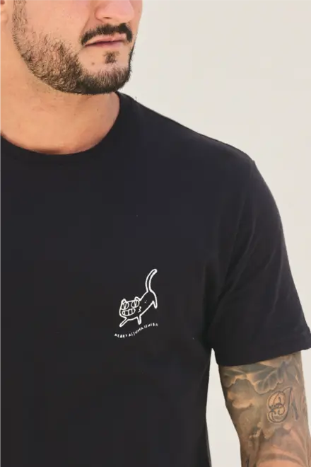 T-Shirt Black Cat