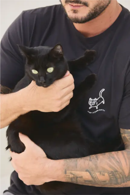 T-Shirt Black Cat